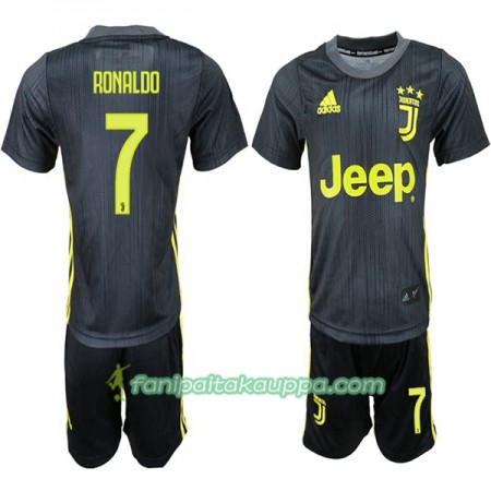 Jalkapallo Peliasut Juventus Ronaldo 7 Lasten Kolmas Pelipaita 2018-2019 Lyhythihainen